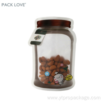 sachet packaging plastic clear zip bag